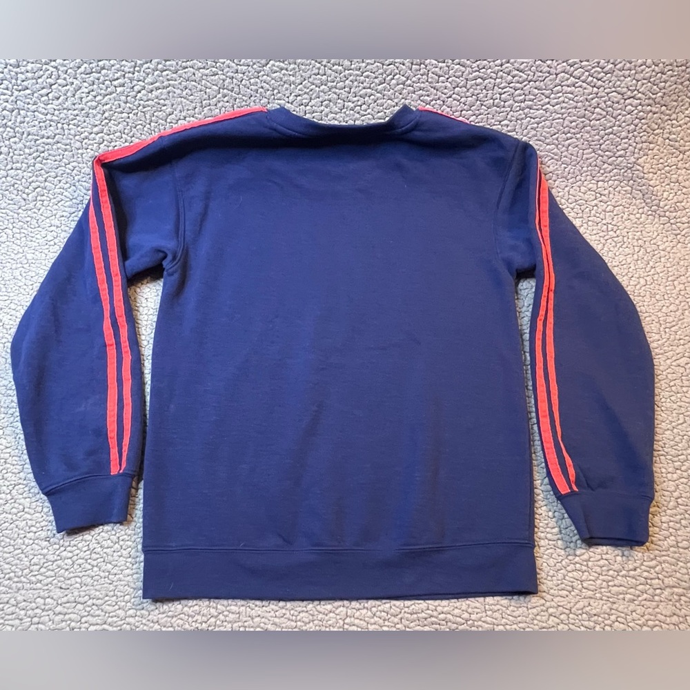 Peanuts Long Sleeve Sweatshirt Womens Size Small Blue And Red Stripes - Picture 3 of 9